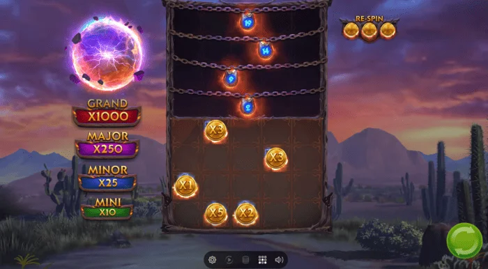 Ekrani i lojës bonus Colt Lightning Inferno